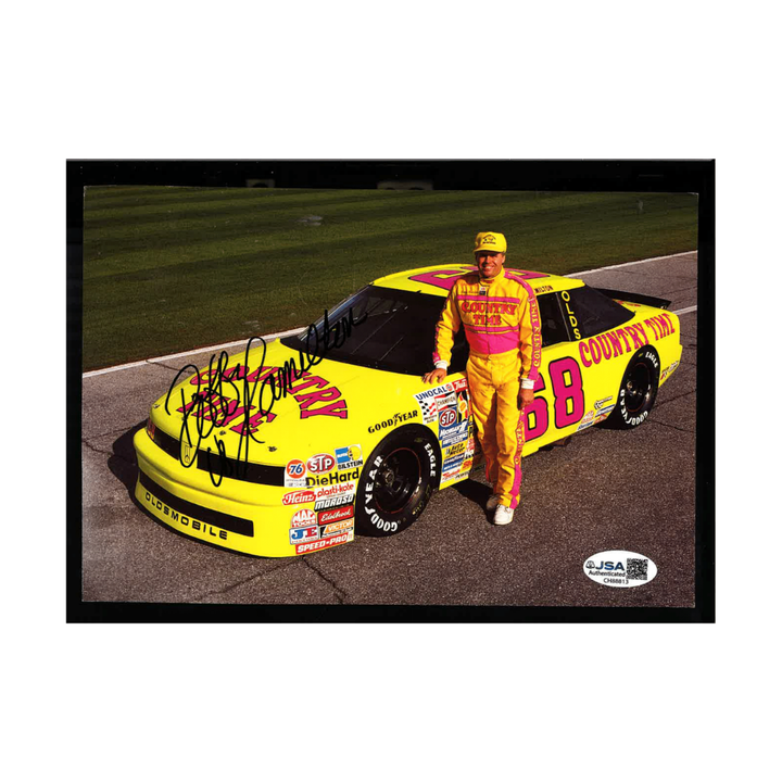 Bobby Hamilton Nascar Autographed Signed Country Time Lemonade 6x9 Postcard