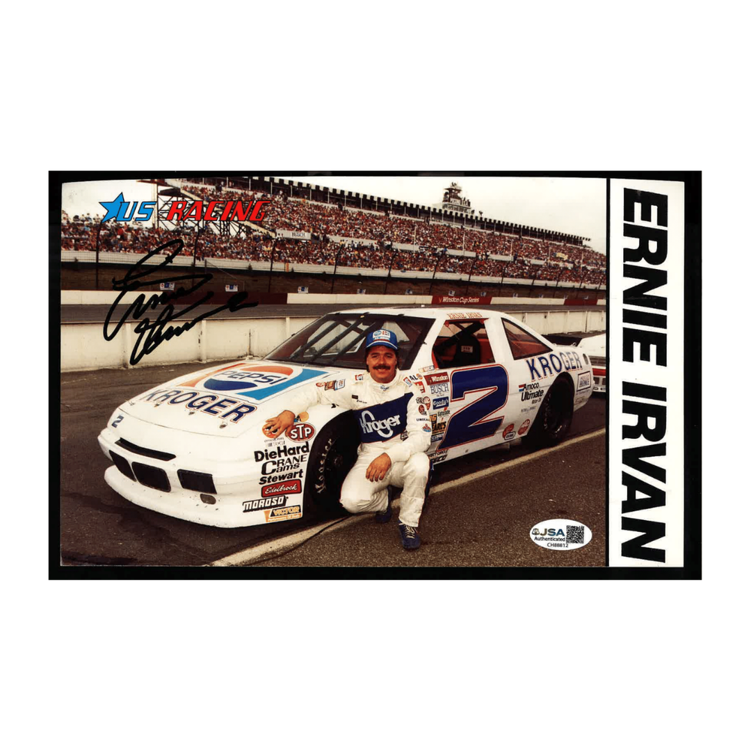 Ernie Johnson Nascar Autographed Signed US Racing Post Card