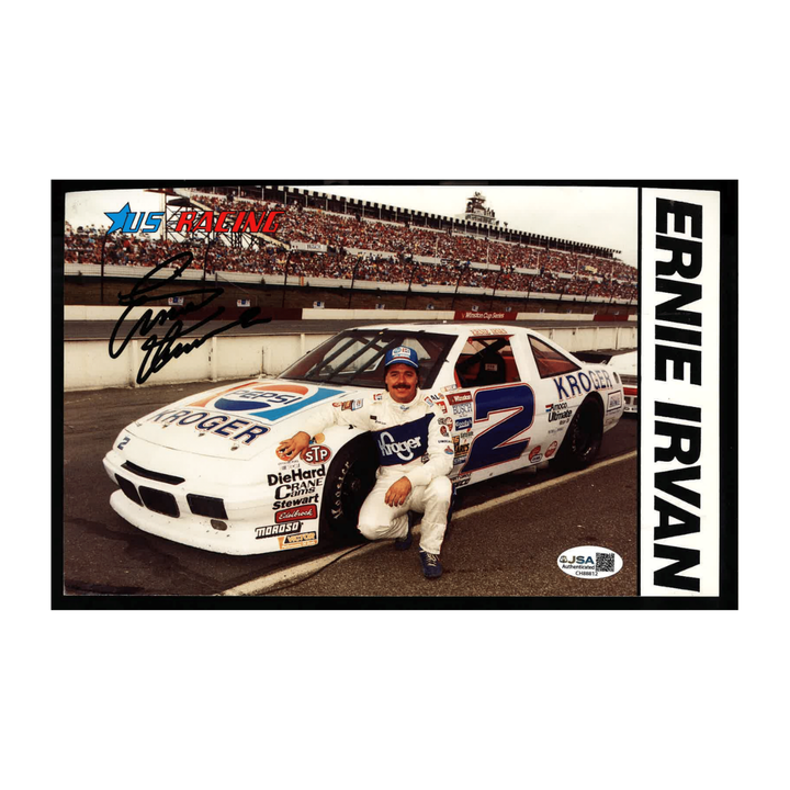 Ernie Johnson Nascar Autographed Signed US Racing Post Card