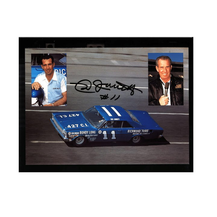Ned Jarrett Nascar Autographed Signed #11 Richmond Ford Car Postcard