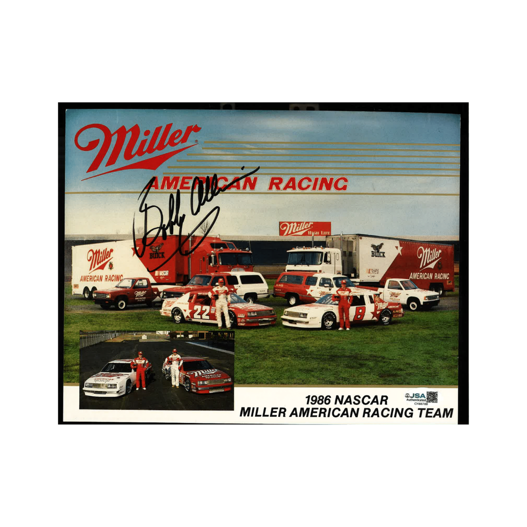 Bobby Allison Nascar Autographed Signed Miller American Racing 8x10 Photo