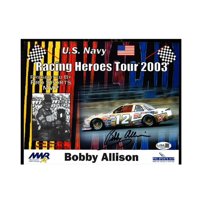 Bobby Allison Nascar Autographed Signed Racing Heroes Tour 2003 8x10 Photo
