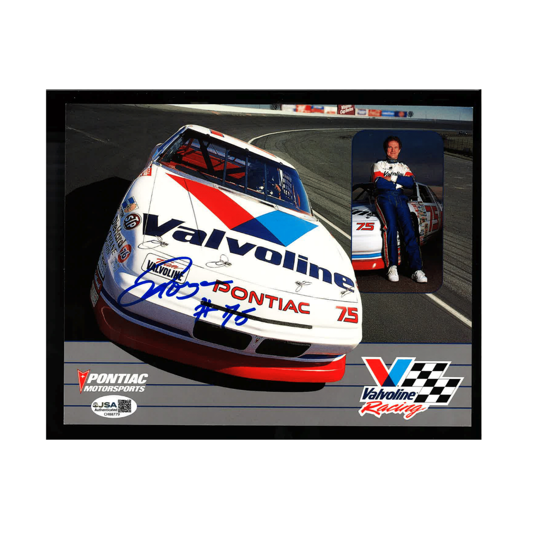 Morgan Shepherd Nascar Autographed Signed Valvoline Racing 7x9 Postcard