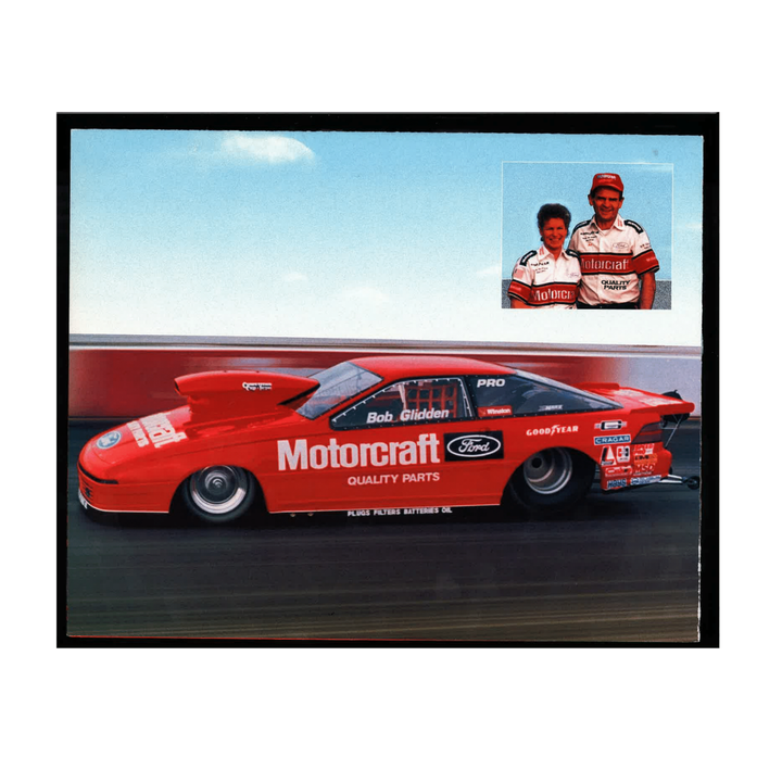 Morgan Shepherd Nascar Autographed Signed Bud Moore Engineering Poster
