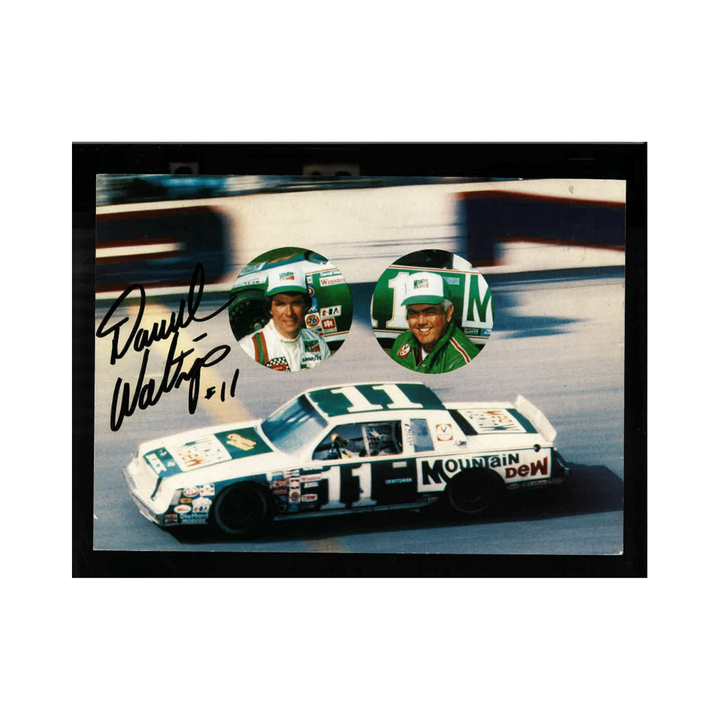 Darrell Waltrip Nascar Autographed Signed Mountain Dew #11 Car Postcard