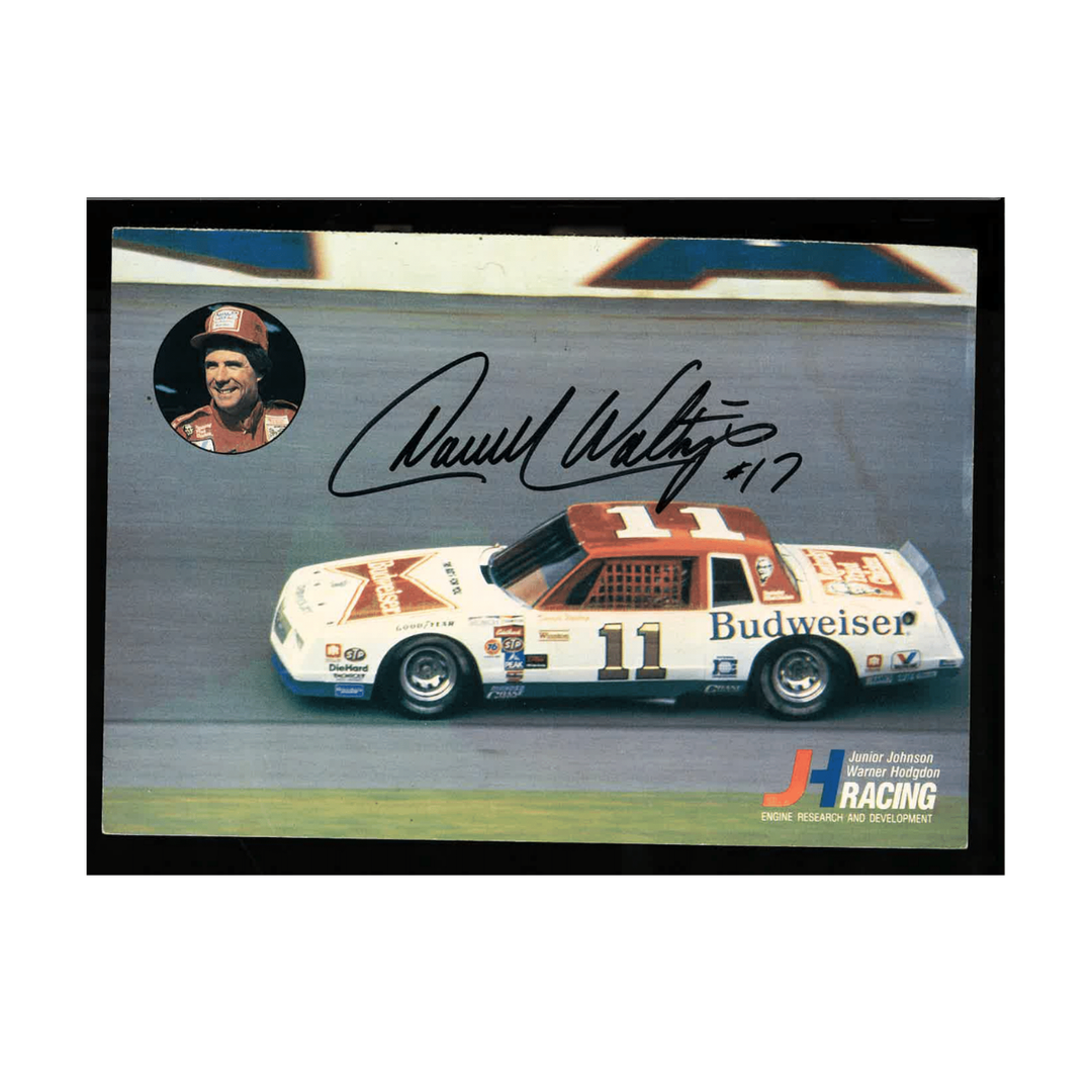 Darrell Waltrip Nascar Autographed Signed Budweiser 11 Car Circular Headshot (1)