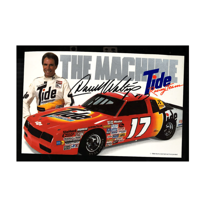 Darrell  Waltrip Nascar Autographed Signed The Machine Postcard