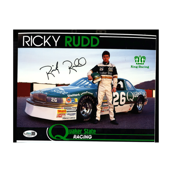 Ricky Rudd Nascar Autographed Signed Quaker State Racing 1988 8x10 Photo (1)