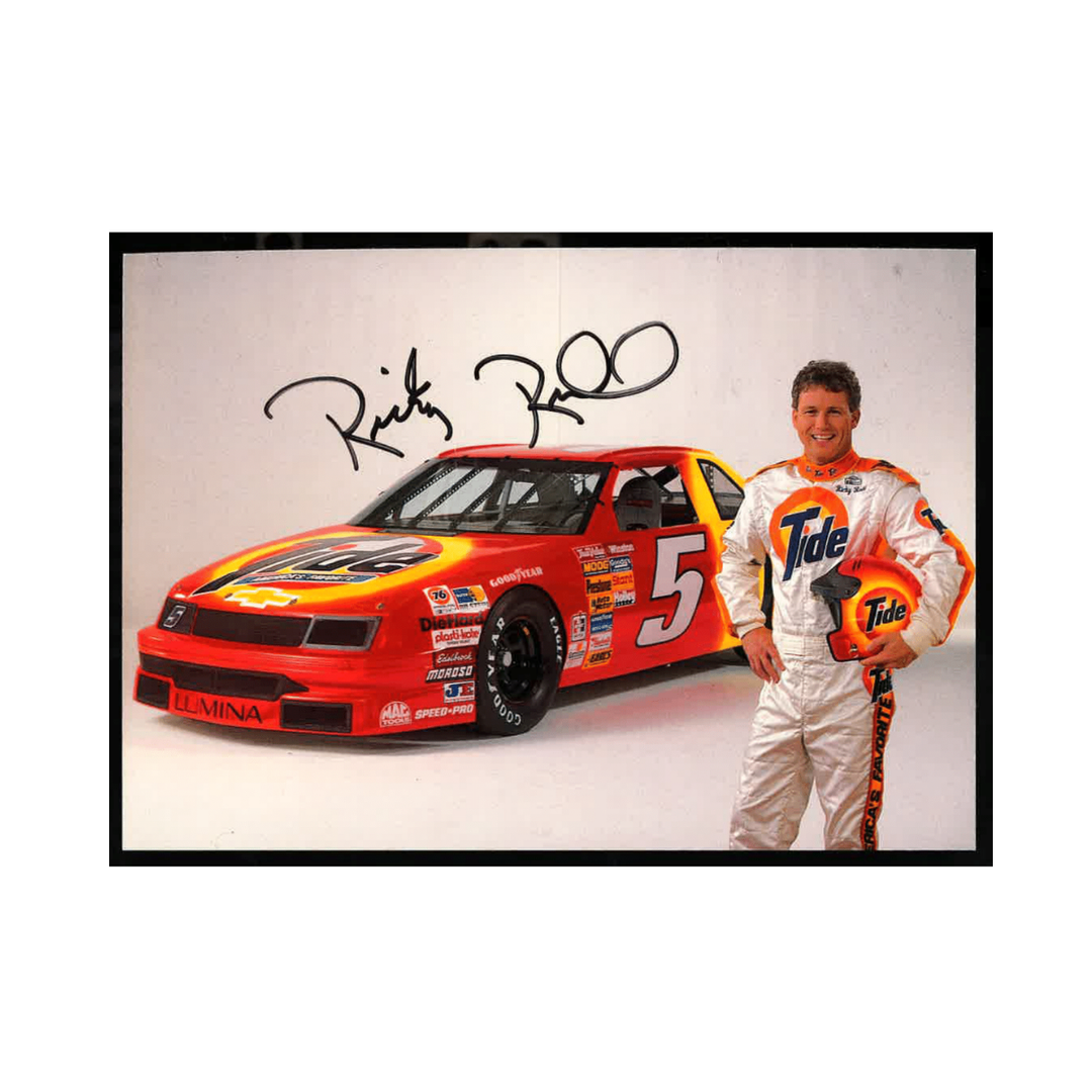 Ricky Rudd Nascar Autographed Signed Tide Racing 1991 5x7 Postcard