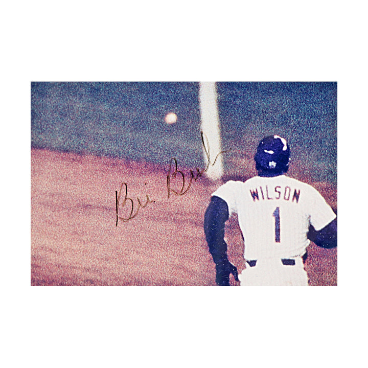 Mookie Wilson Bill Buckner Mets Autographed Framed 16x20 Photo MLB / Steiner COA
