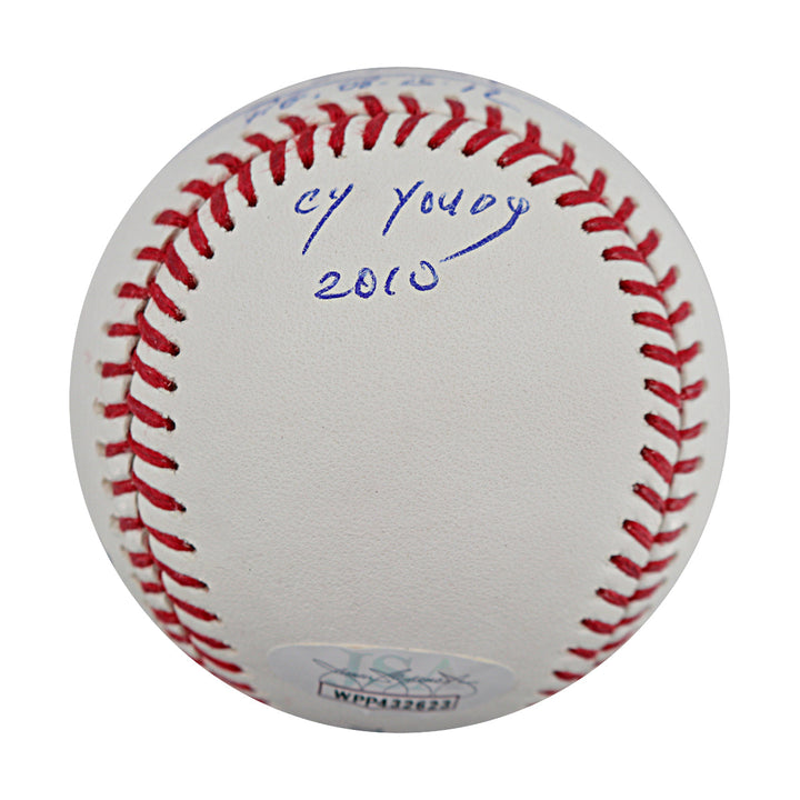 Felix Hernandez Seattle Mariners Autographed Inscribed OMLB Baseball JSA Holo