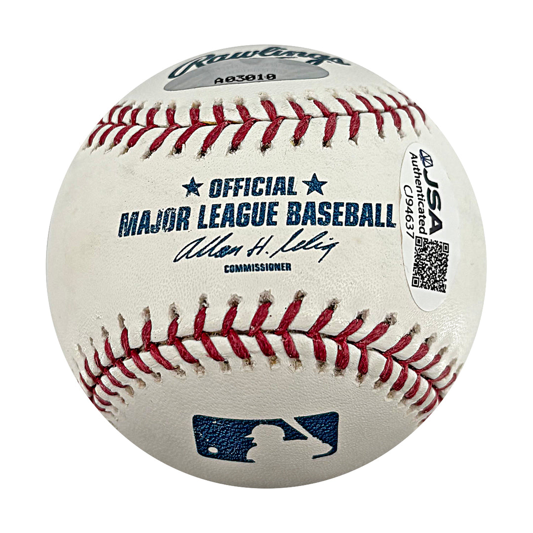 Phil Rizzuto New York Yankees Autographed Inscribed OMLB Baseball JSA COA
