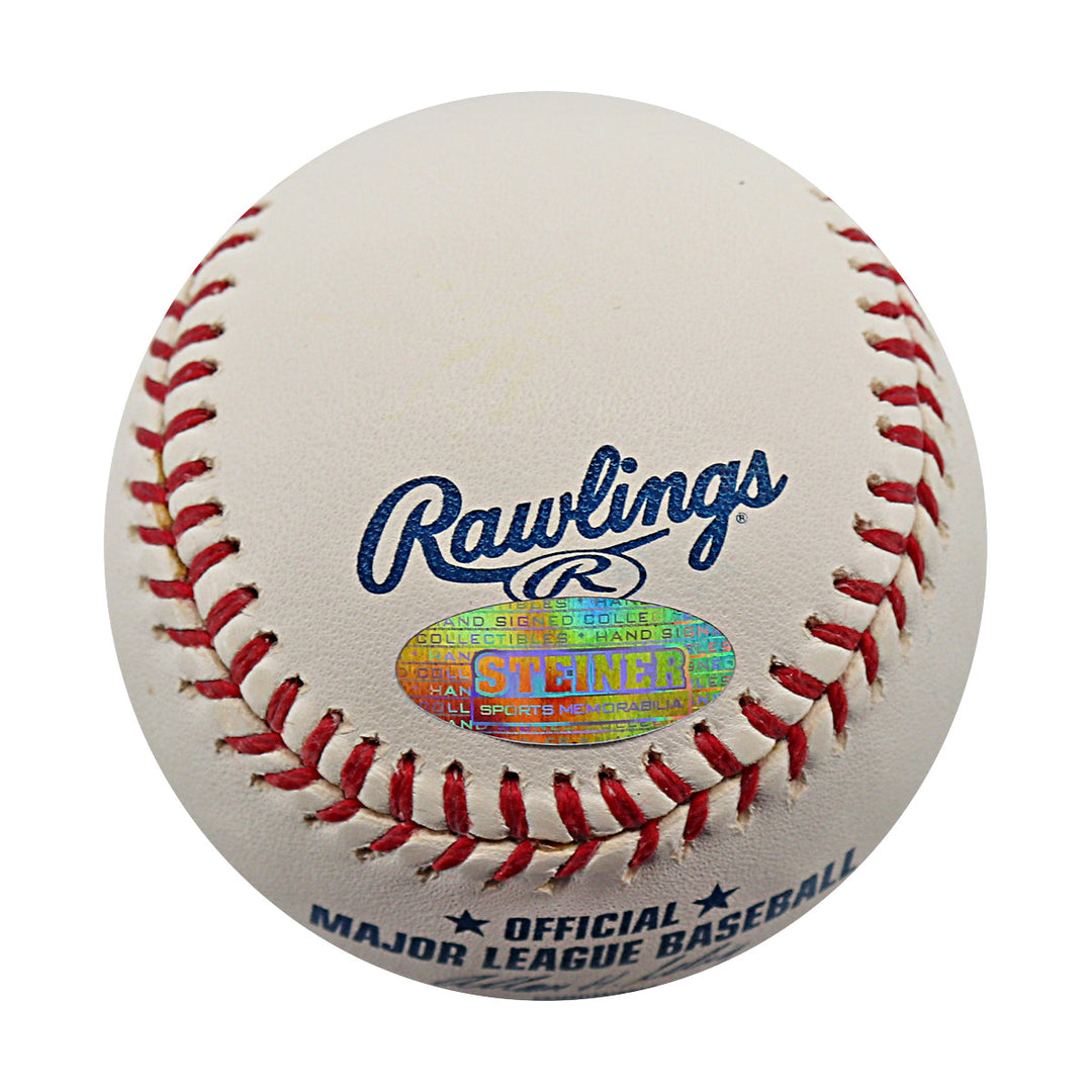 Cliff Floyd New York Mets Autographed Signed ROMLB Baseball (Steiner COA)