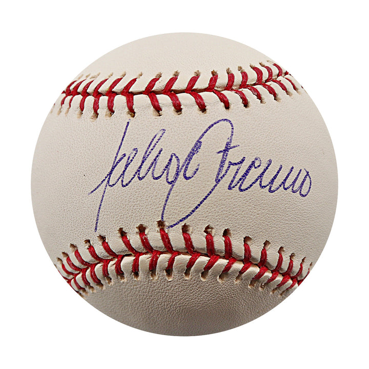 Julio Franco Rangers Braves Mets Autographed Signed ROMLB Baseball (Steiner COA)