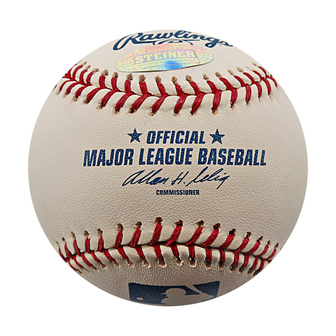 Julio Franco Rangers Braves Mets Autographed Signed ROMLB Baseball (Steiner COA)