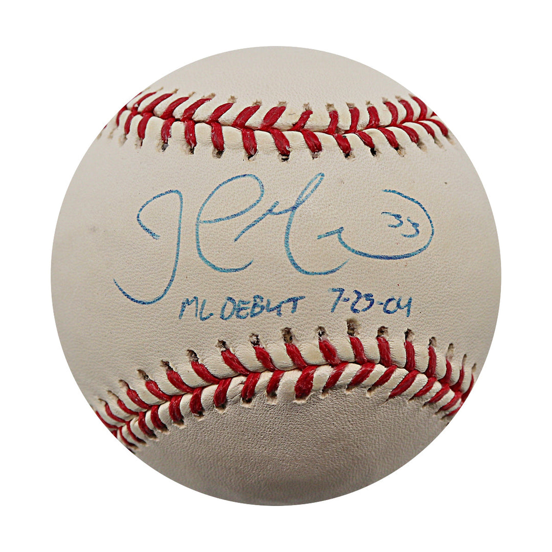 John Maine New York Mets Autographed Signed Inscribed ROMLB Baseball (Steiner COA)