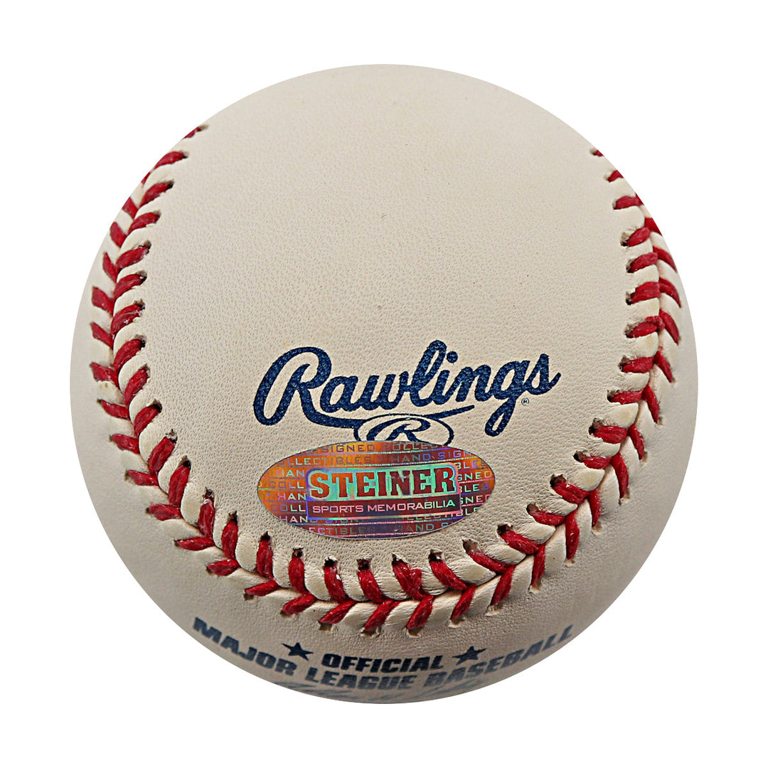 John Maine New York Mets Autographed Signed Inscribed ROMLB Baseball (Steiner COA)