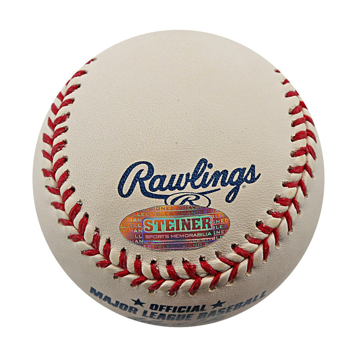 John Maine New York Mets Autographed Signed Inscribed ROMLB Baseball (Steiner COA)