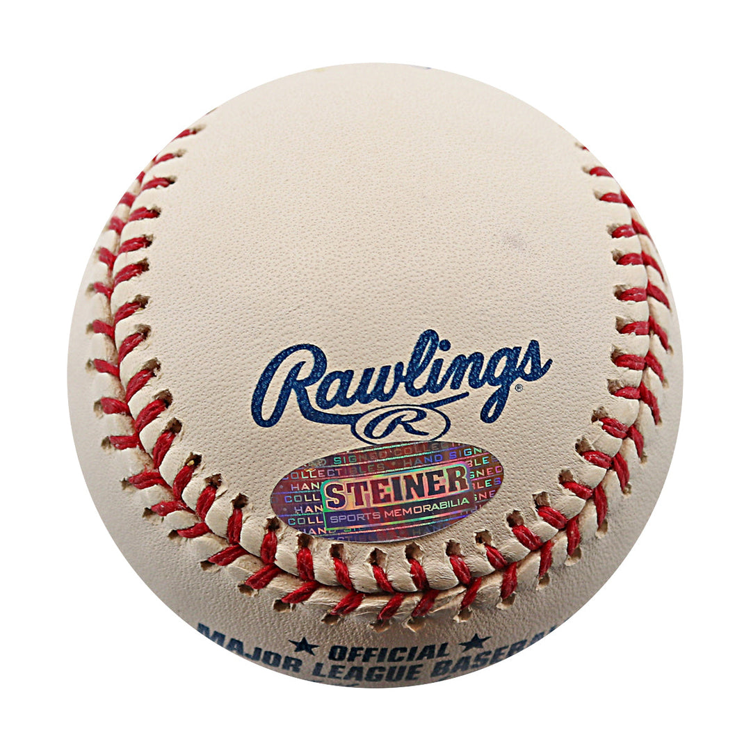 Duaner Sanchez Dodgers Mets Autographed Signed ROMLB Baseball (Steiner COA)