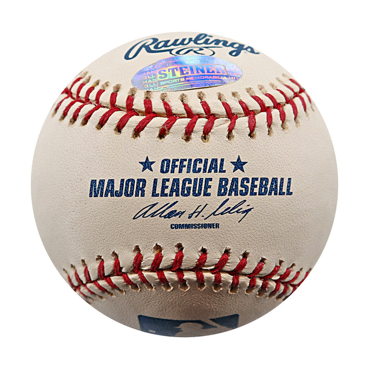 Duaner Sanchez Dodgers Mets Autographed Signed ROMLB Baseball (Steiner COA)