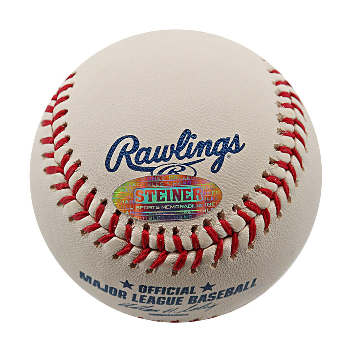 Moises Alou Expos Astros Mets Autographed Signed ROMLB Baseball (Steiner Holo & MLB Auth)