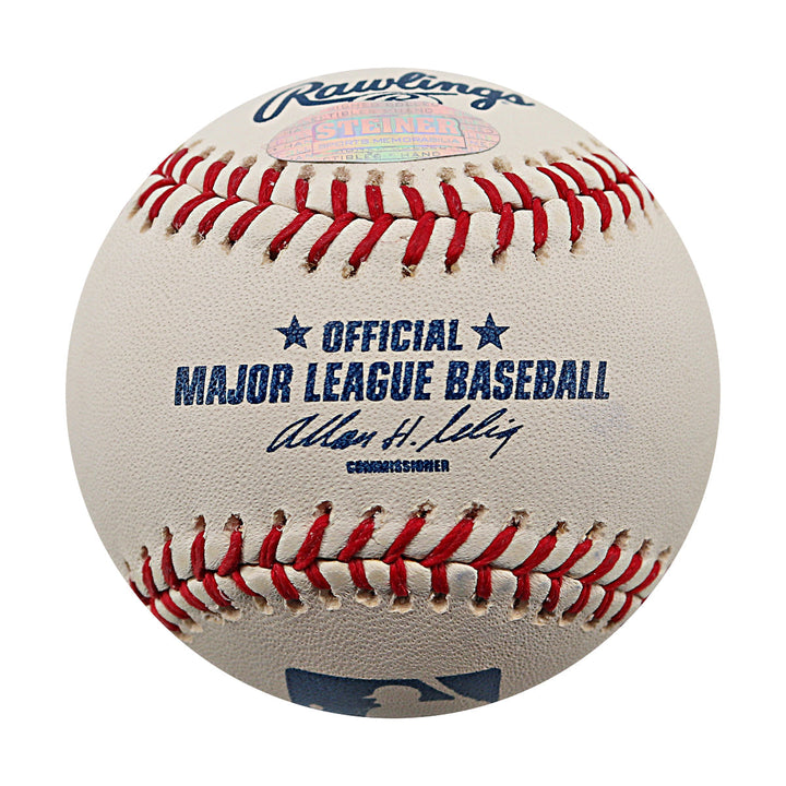 Moises Alou Expos Astros Mets Autographed Signed ROMLB Baseball (Steiner Holo & MLB Auth)
