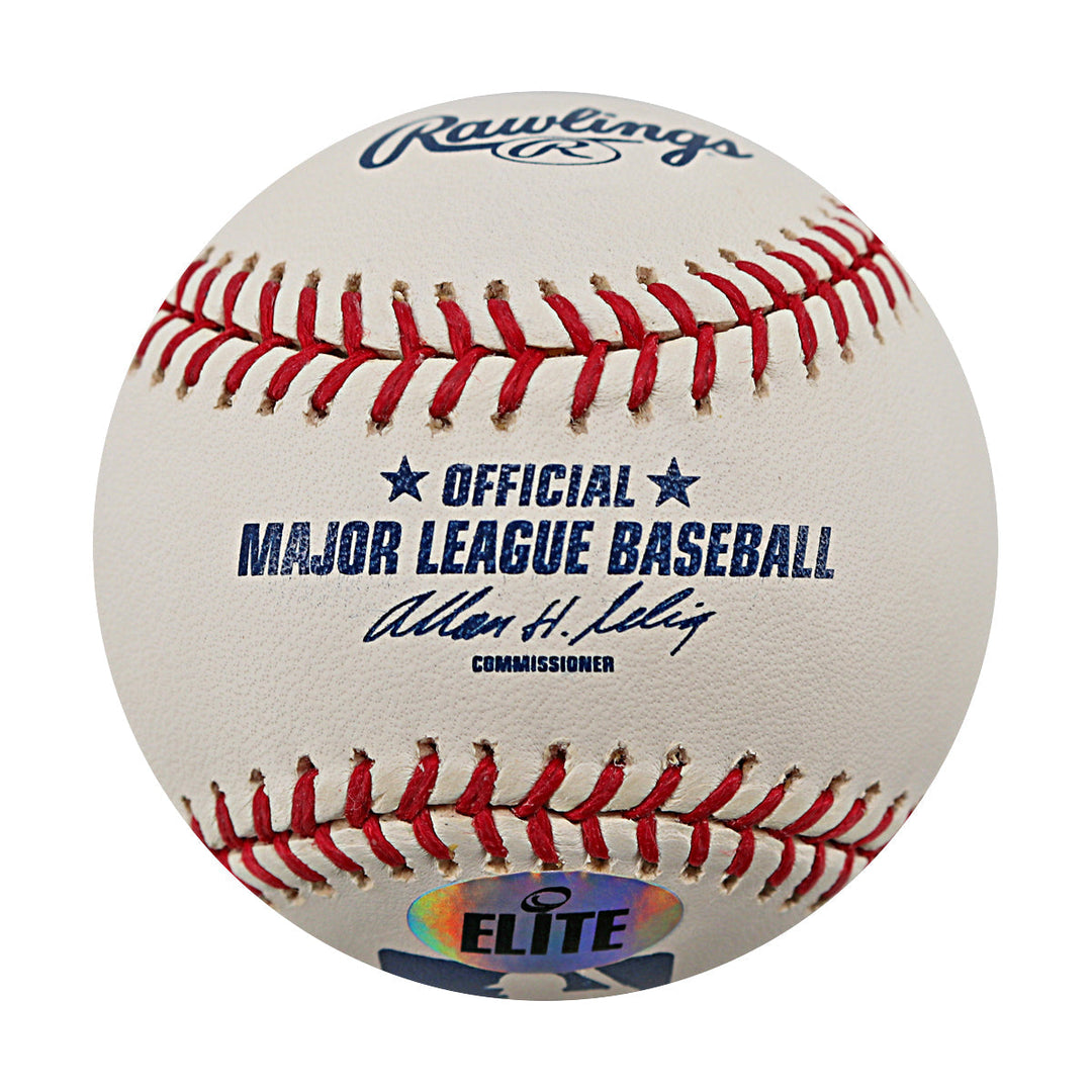 Johan Santana Mets Twins Autographed Signed OMLB Baseball (Elite Sports COA)