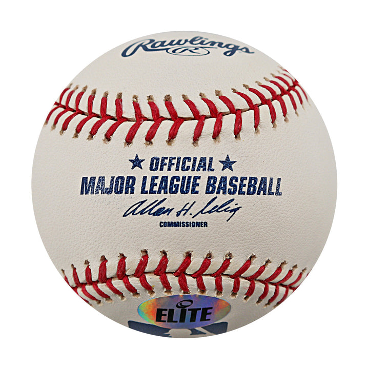 Johan Santana Mets Twins Autographed Signed OMLB Baseball (Elite Sports COA)