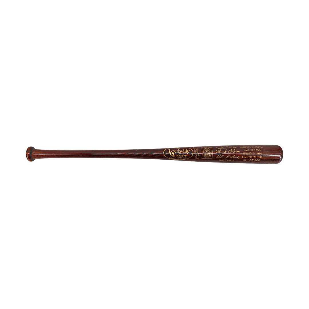 Duke Snider, Chuck Klein, Al Kaline Autographed Louisville Slugger MLB Hall of Fame Class of 1980 Commemorative Bat (Limited Edition: 149 of 500) 