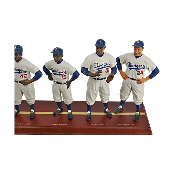 1955 Brooklyn Dodgers Danbury Mint Cooperstown Collection Starting Lineup & Manager Team Figures - 1
