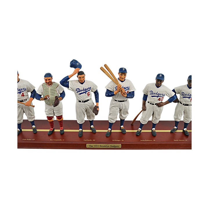 1955 Brooklyn Dodgers Danbury Mint Cooperstown Collection Starting Lineup & Manager Team Figures - 1