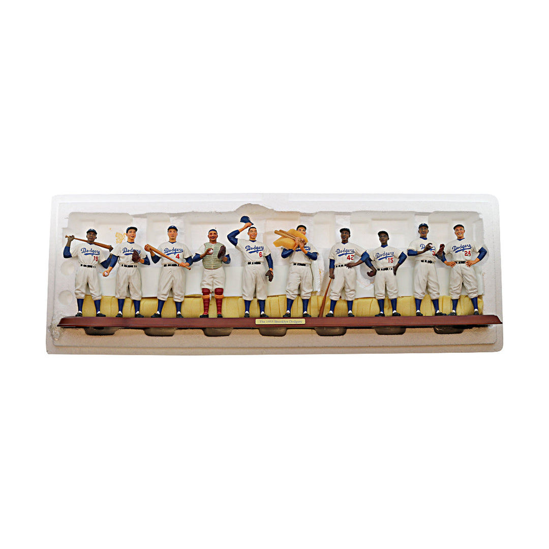 1955 Brooklyn Dodgers Danbury Mint Cooperstown Collection Starting Lineup & Manager Team Figures - 1