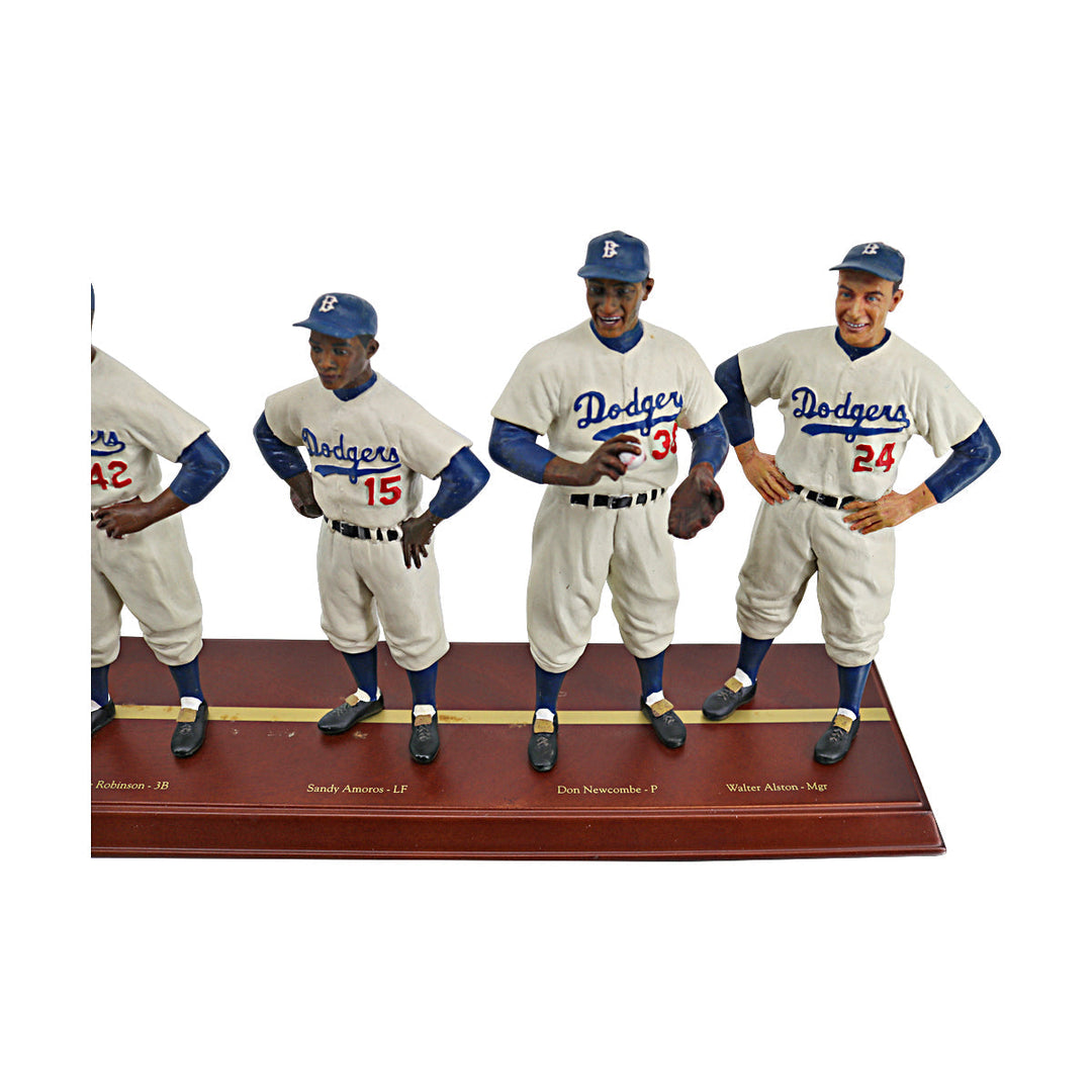 1955 Brooklyn Dodgers Danbury Mint Cooperstown Collection Starting Lineup & Manager Team Figures - 2