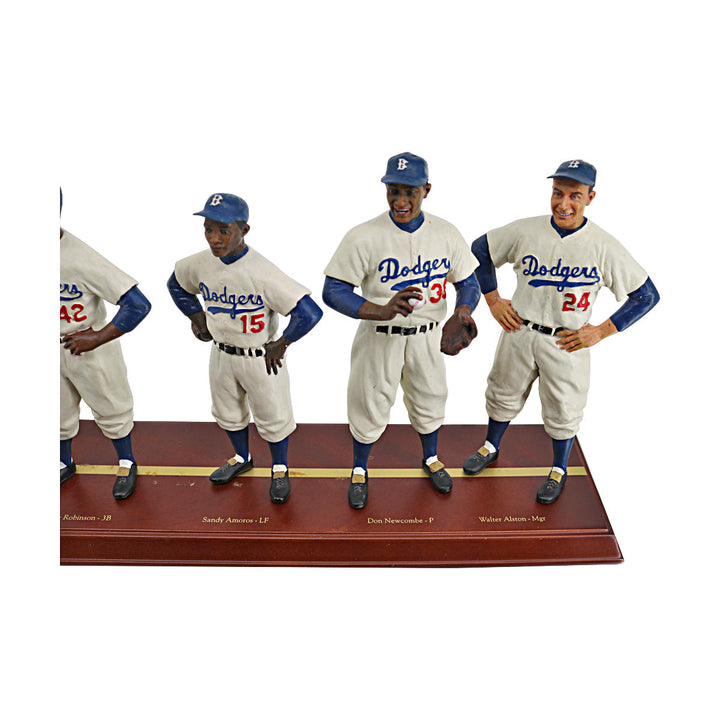 1955 Brooklyn Dodgers Danbury Mint Cooperstown Collection Starting Lineup & Manager Team Figures - 2