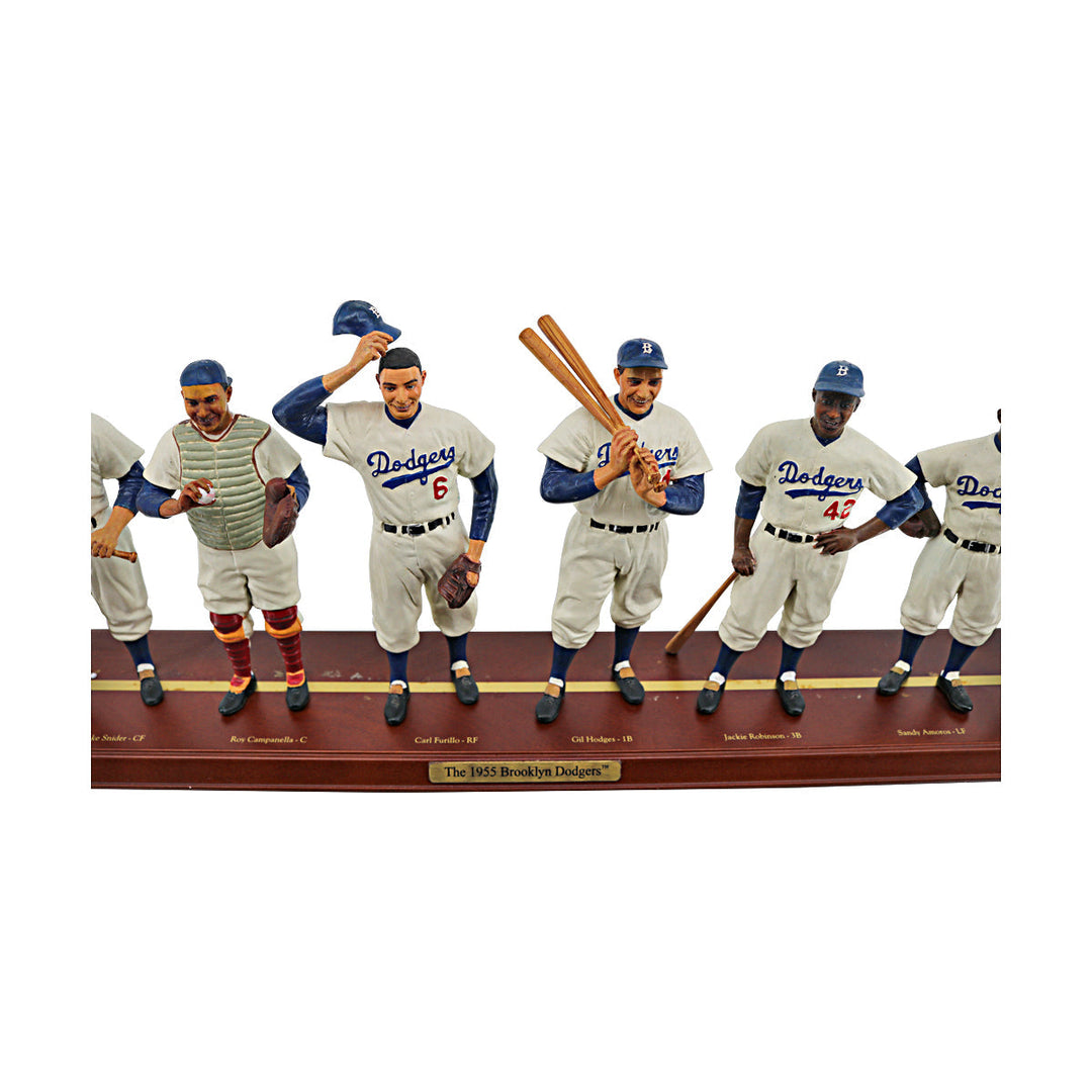 1955 Brooklyn Dodgers Danbury Mint Cooperstown Collection Starting Lineup & Manager Team Figures - 2