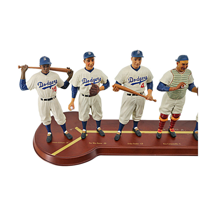 1955 Brooklyn Dodgers Danbury Mint Cooperstown Collection Starting Lineup & Manager Team Figures - 2