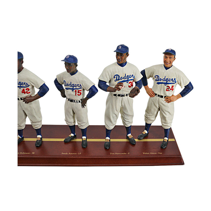 1955 Brooklyn Dodgers Danbury Mint Cooperstown Collection Starting Lineup & Manager Team Figures - 3