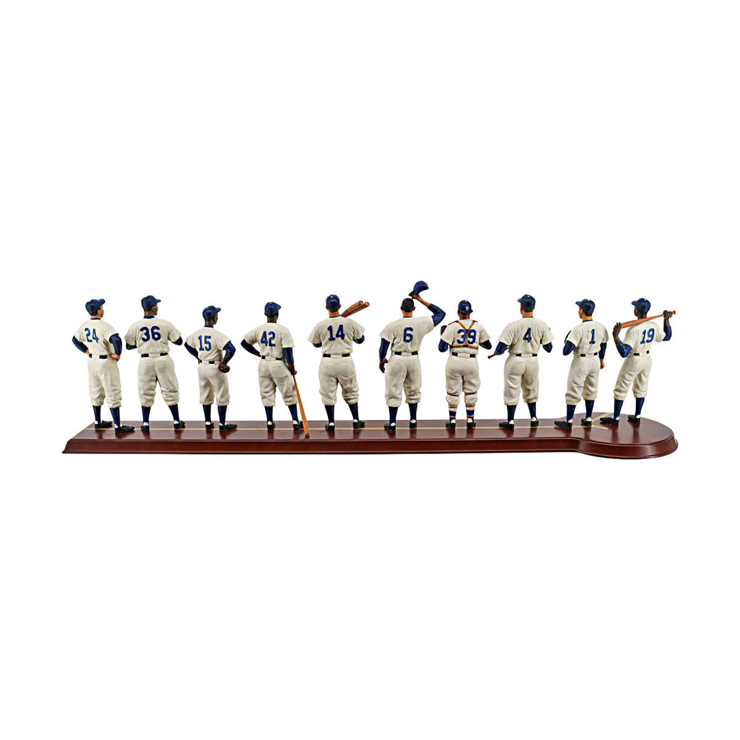 1955 Brooklyn Dodgers Danbury Mint Cooperstown Collection Starting Lineup & Manager Team Figures - 3