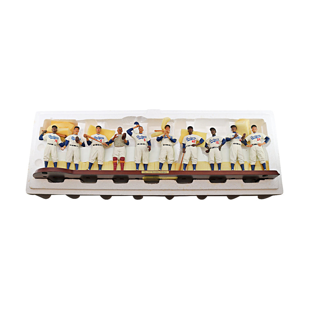 1955 Brooklyn Dodgers Danbury Mint Cooperstown Collection Starting Lineup & Manager Team Figures - 3
