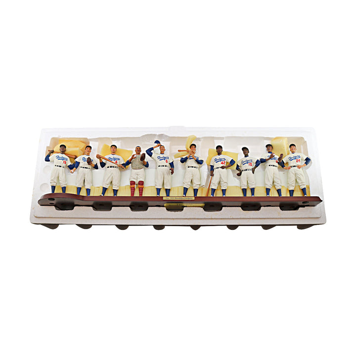 1955 Brooklyn Dodgers Danbury Mint Cooperstown Collection Starting Lineup & Manager Team Figures - 3