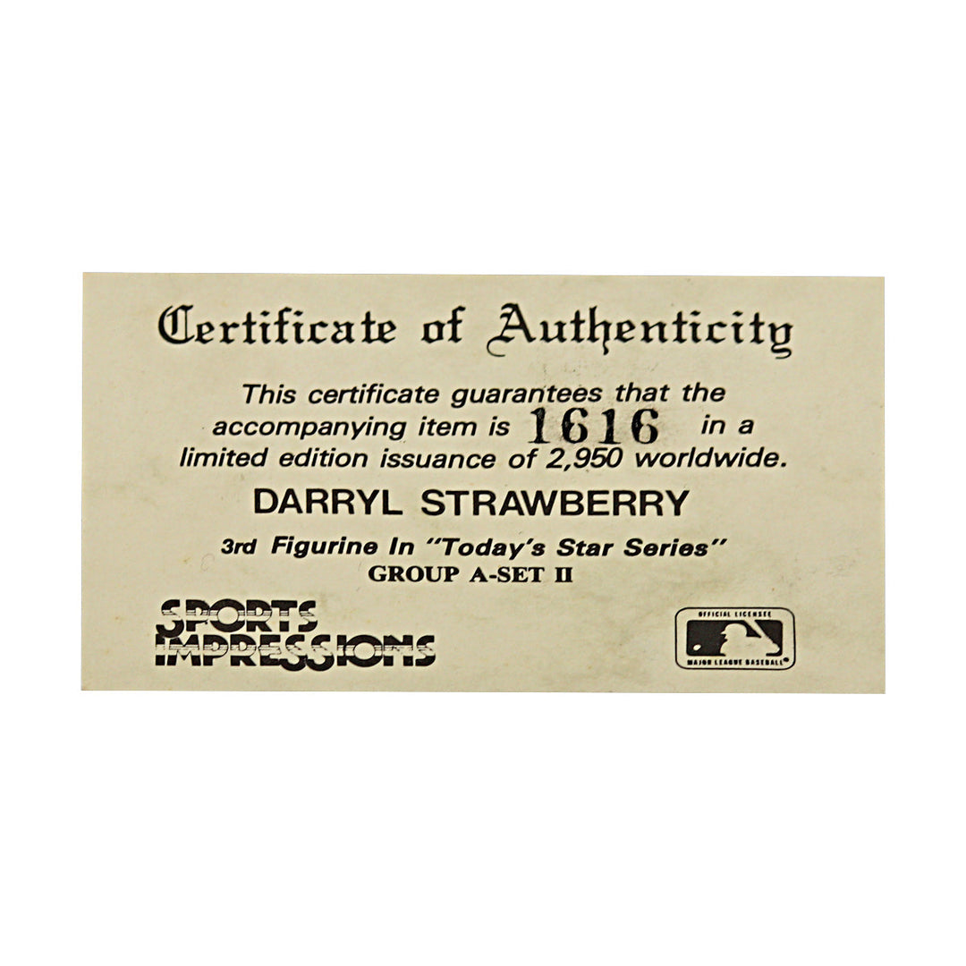 Darryl Strawberry Los Angeles Dodgers Sports Impressions Figure Limited Edition 1616/2550