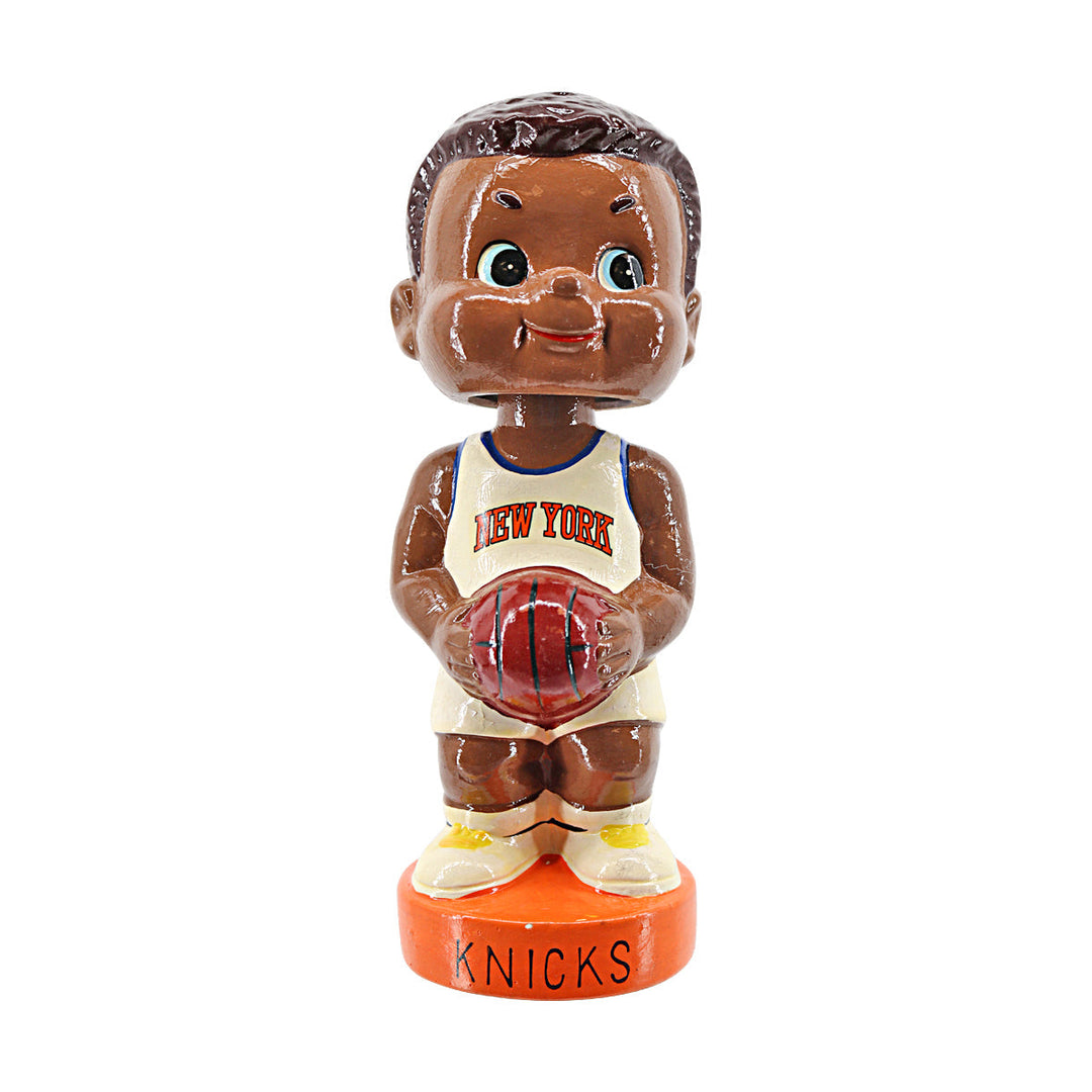 New York Knicks Vintage Black Big Nodder Piggy Bank
