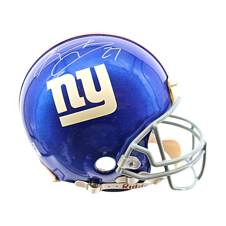 Brandon Jacobs New York Giants Autographed Signed Authentic Full Size Riddell Helmet (Steiner Holo