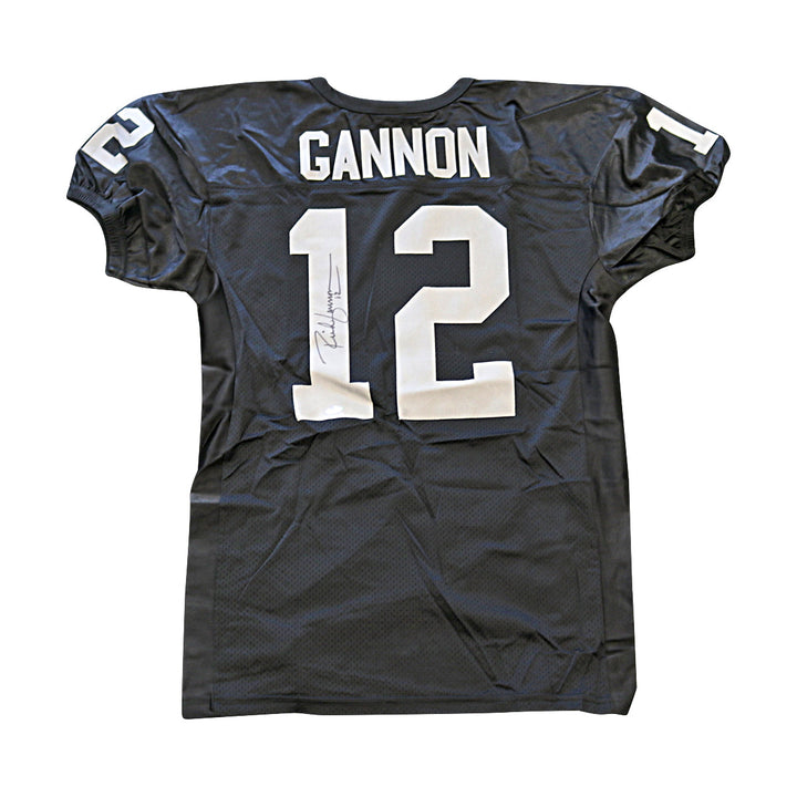 Rich Gannon Oakland Raiders Autographed Signed Black Official Wilson Jersey Size: XL (Steiner COA)