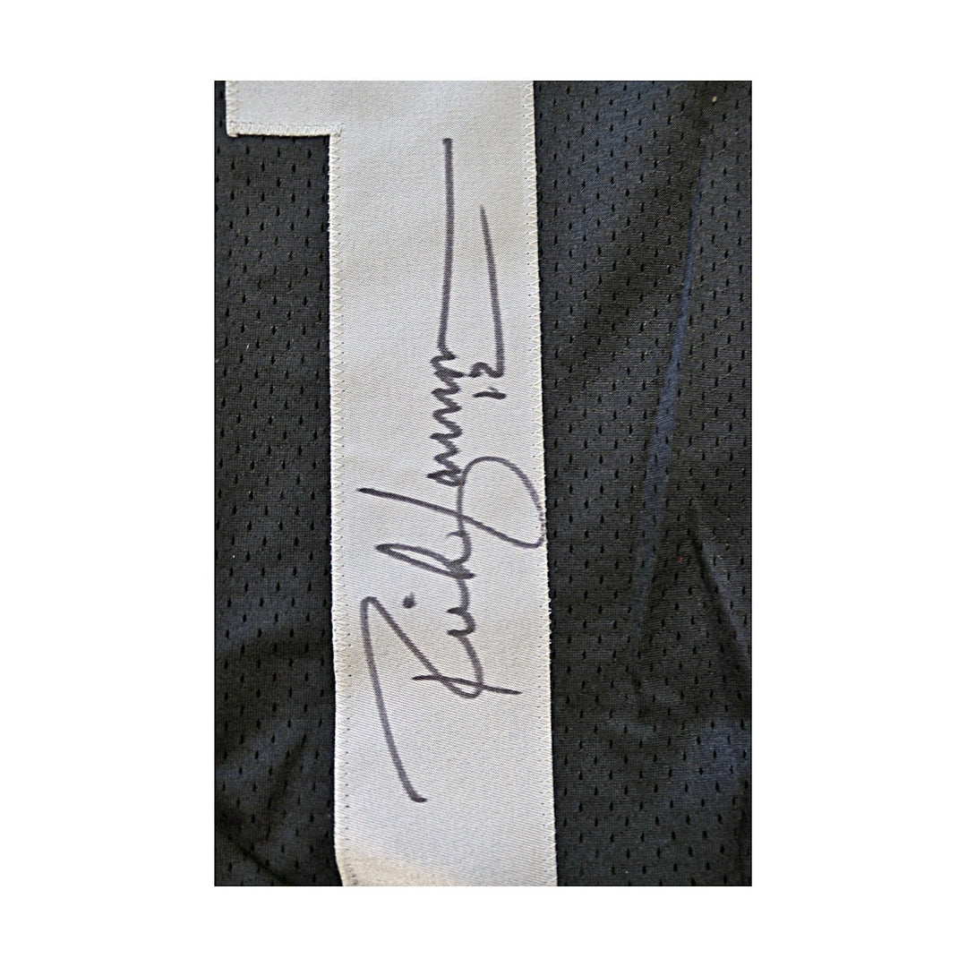 Rich Gannon Oakland Raiders Autographed Signed Black Official Wilson Jersey Size: XL (Steiner COA)