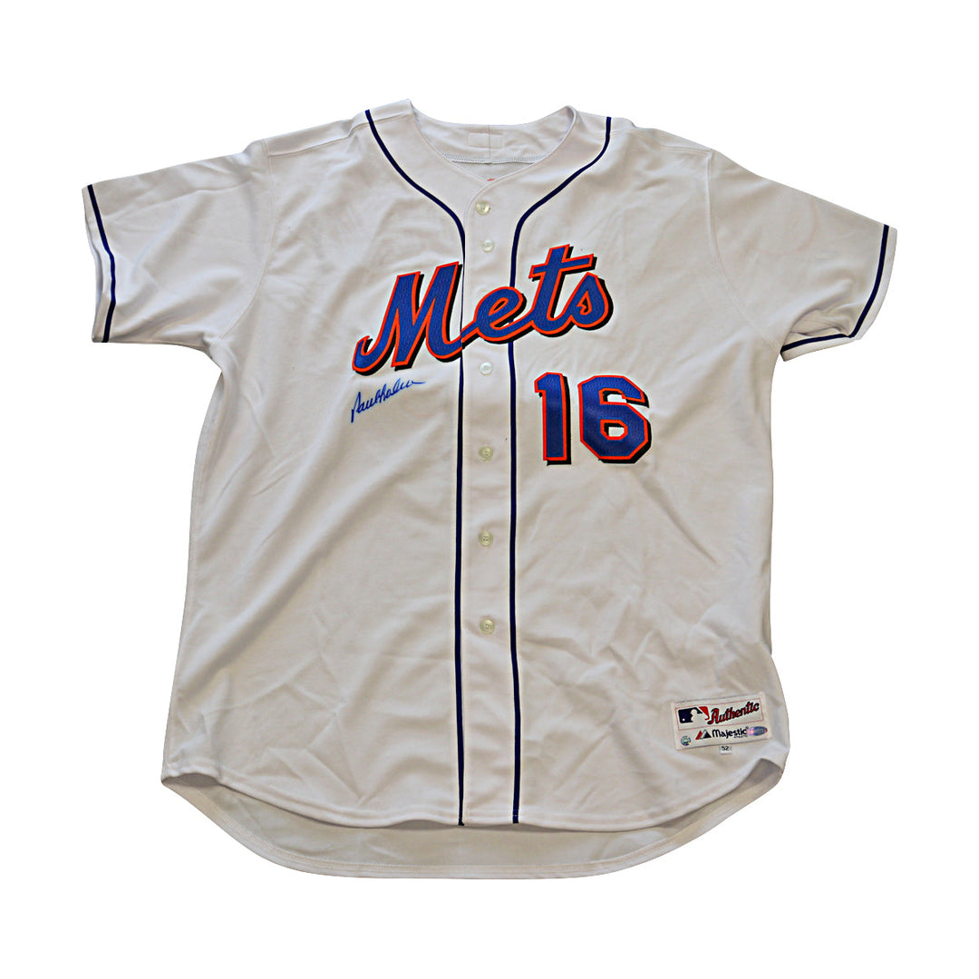 Paul LoDuca New York Mets Autographed Signed Solid White Authentic Jersey Size: 52 (Steiner COA)