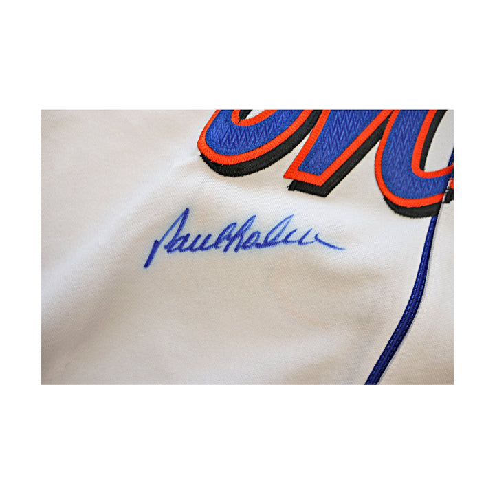 Paul LoDuca New York Mets Autographed Signed Solid White Authentic Jersey Size: 52 (Steiner COA)