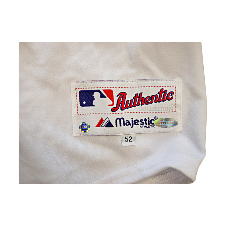 Paul LoDuca New York Mets Autographed Signed Solid White Authentic Jersey Size: 52 (Steiner COA)