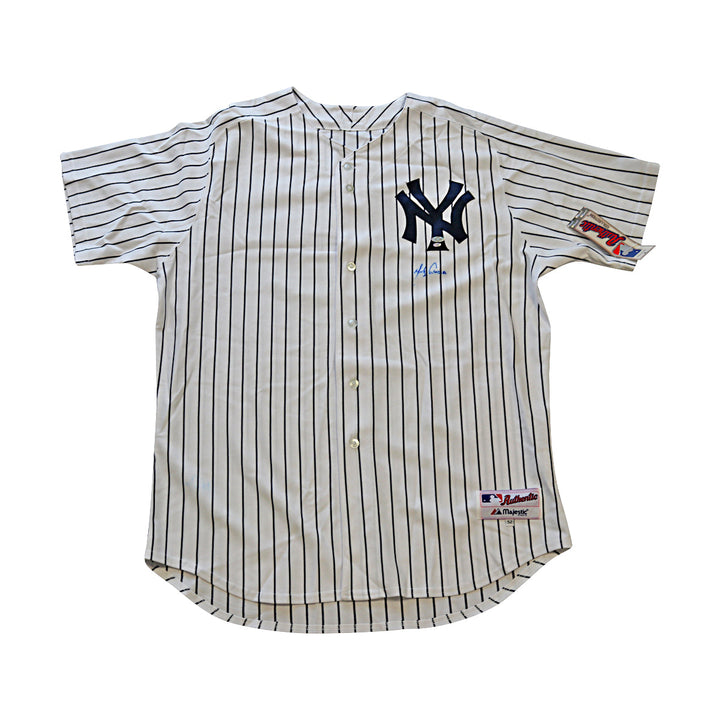 Melky Cabrera New York Yankees Autographed Signed Authentic Home Jersey Size: 52 (Steiner COA)