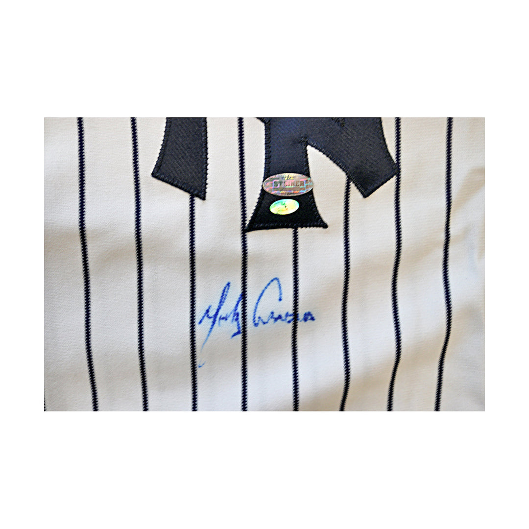 Melky Cabrera New York Yankees Autographed Signed Authentic Home Jersey Size: 52 (Steiner COA)